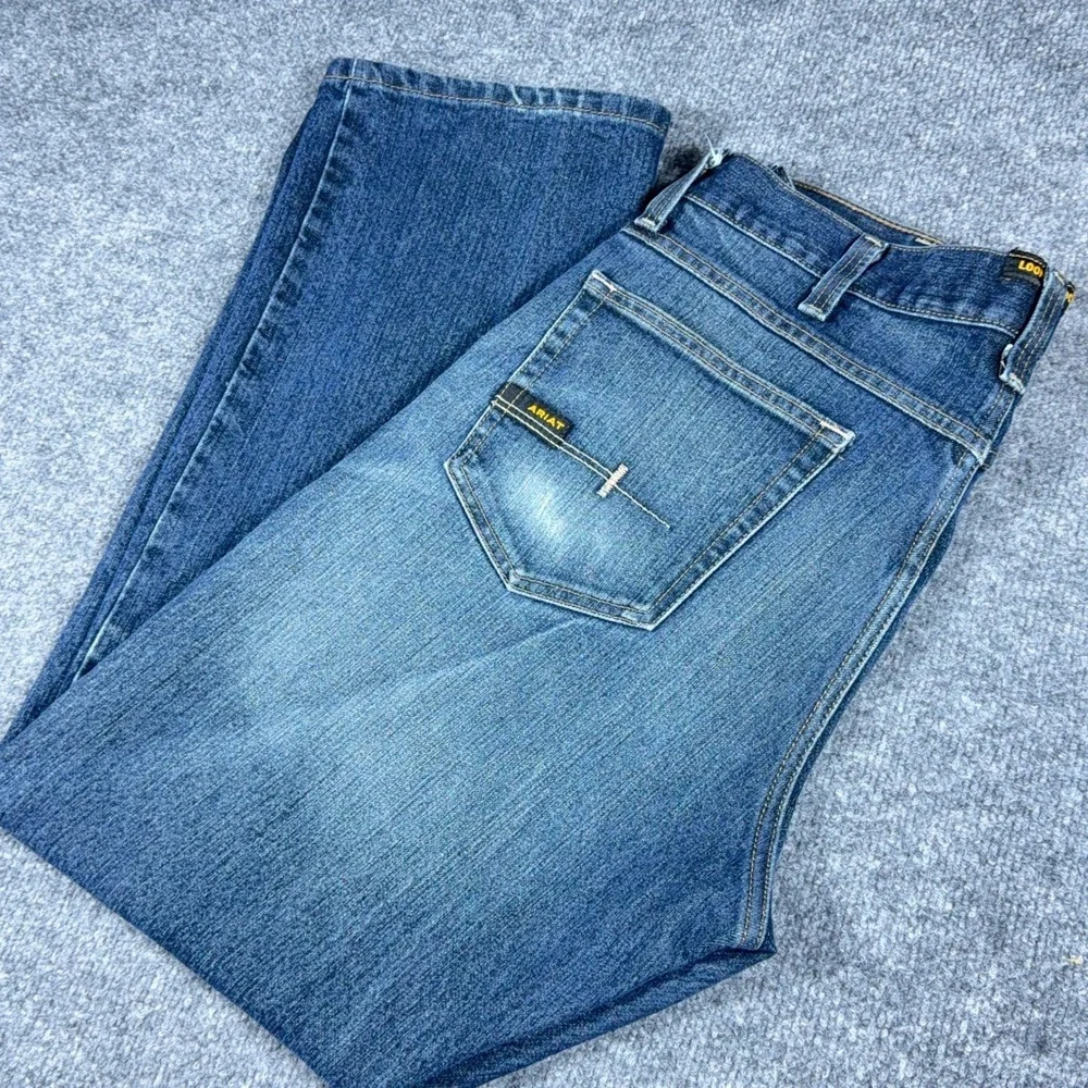 Ariat Rebar M5 Durastretch Straight Leg Jeans Mens 35x31 Blackstone 10016223